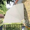 TRUE DEAL Auvent Latéral Pliable De Balcon Crème 210 X 210 Cm -Pergola Soldes 26307979 1