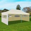 TRUE DEAL Tente De Réception Pliable Crème 3 X 6 M -Pergola Soldes 26307983 1