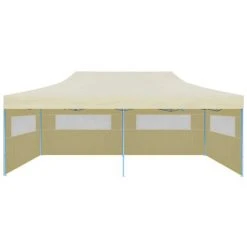 TRUE DEAL Tente De Réception Pliable Crème 3 X 6 M -Pergola Soldes 26307983 3