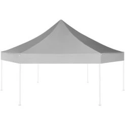 TRUE DEAL Chapiteau Hexagonal Pliable Gris 3,6x3,1 M 8 TRUE DEAL Chapiteau Hexagonal Pliable Gris 3,6x3,1 M -Pergola Soldes 26308417 2