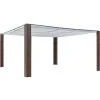TRUE DEAL Tonnelle Avec Toit Résine Tressée 400x400x200cm Marron Et Crème 1 TRUE DEAL Tonnelle Avec Toit Résine Tressée 400x400x200cm Marron Et Crème -Pergola Soldes 26366965 1