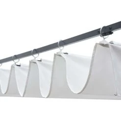 TRUE DEAL Tonnelle Avec Toit Résine Tressée 400x400x200cm Marron Et Crème 8 TRUE DEAL Tonnelle Avec Toit Résine Tressée 400x400x200cm Marron Et Crème -Pergola Soldes 26366965 3