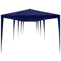 TRUE DEAL Tente De Réception 3 X 12 M PE Bleu -Pergola Soldes 26367079 2