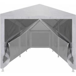 TRUE DEAL Tente De Réception Avec 8 Parois En Maille 9 X 3 M -Pergola Soldes 26367094 3