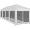 TRUE DEAL Tente De Réception Avec 10 Parois En Maille 12 X 3 M