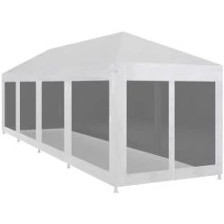 TRUE DEAL Tente De Réception Avec 10 Parois En Maille 12 X 3 M