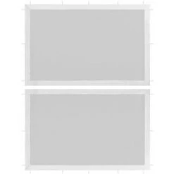 TRUE DEAL Paroi De Tente De Réception 2 Pcs Maille Blanc