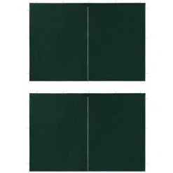 TRUE DEAL Portes De Tente De Réception 2 Pcs Avec Fermeture éclair Vert