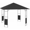 TRUE DEAL Belvédère De Jardin 3x3 M Anthracite 160 G/m² -Pergola Soldes 26369443 1