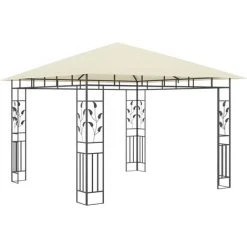 TRUE DEAL Belvédère Avec Moustiquaire 3x3x2,73 M Crème 180 G/m² 8 TRUE DEAL Belvédère Avec Moustiquaire 3x3x2,73 M Crème 180 G/m² -Pergola Soldes 26369637 2
