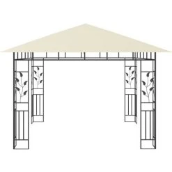 TRUE DEAL Belvédère Avec Moustiquaire 3x3x2,73 M Crème 180 G/m² 10 TRUE DEAL Belvédère Avec Moustiquaire 3x3x2,73 M Crème 180 G/m² -Pergola Soldes 26369637 4