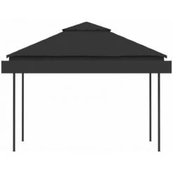 TRUE DEAL Belvédère Et Double Toits étentus 3x3x2,75 M Anthracite 180g/m² -Pergola Soldes 26369733 5