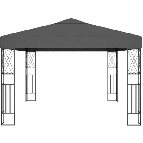 TRUE DEAL Tonnelle 3x4 M Anthracite Tissu 5 TRUE DEAL Tonnelle 3x4 M Anthracite Tissu – Image 3