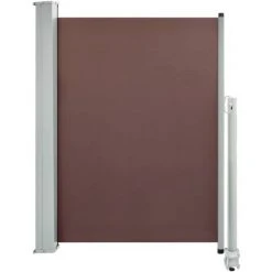 TRUE DEAL Auvent Latéral Rétractable De Patio 100x300 Cm Marron -Pergola Soldes 26370048 2