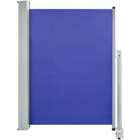TRUE DEAL Auvent Latéral Rétractable De Patio 100x300 Cm Bleu 4 TRUE DEAL Auvent Latéral Rétractable De Patio 100x300 Cm Bleu – Image 2