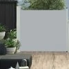 TRUE DEAL Auvent Latéral Rétractable De Patio 100x300 Cm Gris 2 TRUE DEAL Auvent Latéral Rétractable De Patio 100x300 Cm Gris -Pergola Soldes 26370092 1