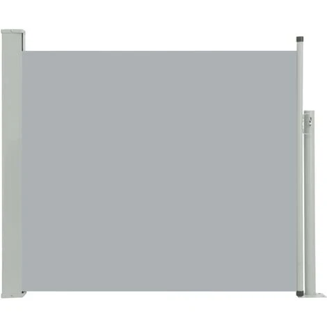 TRUE DEAL Auvent Latéral Rétractable De Patio 100x300 Cm Gris 4 TRUE DEAL Auvent Latéral Rétractable De Patio 100x300 Cm Gris – Image 2