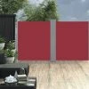 TRUE DEAL Auvent Latéral Rétractable 170 X 600 Cm Rouge -Pergola Soldes 26370187 1