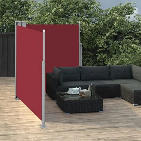 TRUE DEAL Auvent Latéral Rétractable 170 X 600 Cm Rouge 5 TRUE DEAL Auvent Latéral Rétractable 170 X 600 Cm Rouge – Image 3