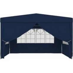 TRUE DEAL Tente De Réception Avec Parois Latérales 4x4 M Bleu 90 G/m² 8 TRUE DEAL Tente De Réception Avec Parois Latérales 4x4 M Bleu 90 G/m² -Pergola Soldes 26370227 2