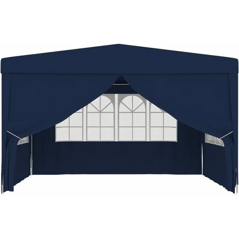 TRUE DEAL Tente De Réception Avec Parois Latérales 4x4 M Bleu 90 G/m² 4 TRUE DEAL Tente De Réception Avec Parois Latérales 4x4 M Bleu 90 G/m² – Image 2
