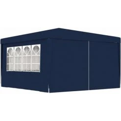TRUE DEAL Tente De Réception Avec Parois Latérales 4x4 M Bleu 90 G/m² 10 TRUE DEAL Tente De Réception Avec Parois Latérales 4x4 M Bleu 90 G/m² -Pergola Soldes 26370227 4