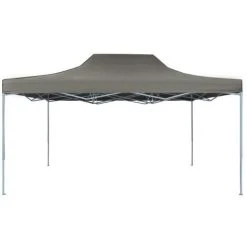 TRUE DEAL Tente De Réception Pliable 3x4 M Acier Anthracite -Pergola Soldes 26370535 2
