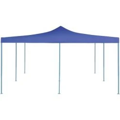 TRUE DEAL Belvédère Pliable 5x5 M Bleu 8 TRUE DEAL Belvédère Pliable 5x5 M Bleu -Pergola Soldes 26370537 2