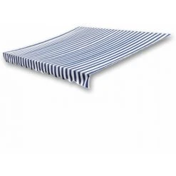 ASUPERMALL Store Banne En Toile Bleu Et Blanc 6 X 3 M (Cadre Non Inclus) 8 ASUPERMALL Store Banne En Toile Bleu Et Blanc 6 X 3 M (Cadre Non Inclus) -Pergola Soldes 26478243 2