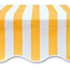 ASUPERMALL Tissu D'auvent Toile Jaune Et Blanc 4 X 3 M (cadre Non Inclus) -Pergola Soldes 26478251 4