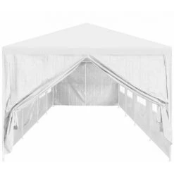 ASUPERMALL Portes De Tente De Reception 2 Pcs Avec Fermeture Eclair Blanc -Pergola Soldes 26480529 4