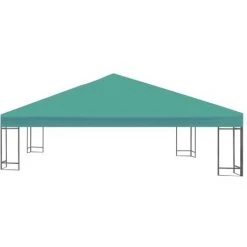 ASUPERMALL Toile Superieure De Belvedere 310 G / M² 3 X 3 M Vert -Pergola Soldes 26481482 4