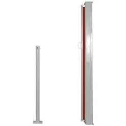 ASUPERMALL Auvent Lateral Retractable 120 X 300 Cm Rouge 9 ASUPERMALL Auvent Lateral Retractable 120 X 300 Cm Rouge -Pergola Soldes 26484326 3
