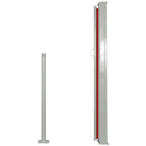 ASUPERMALL Auvent Lateral Retractable 120 X 300 Cm Rouge 5 ASUPERMALL Auvent Lateral Retractable 120 X 300 Cm Rouge – Image 3