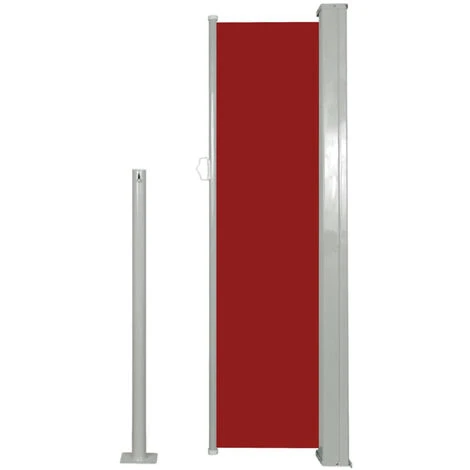 ASUPERMALL Auvent Lateral Retractable 120 X 300 Cm Rouge 6 ASUPERMALL Auvent Lateral Retractable 120 X 300 Cm Rouge – Image 4