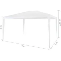 ASUPERMALL Tente De Reception 3 X 4 M Blanc 11 ASUPERMALL Tente De Reception 3 X 4 M Blanc -Pergola Soldes 26484531 5