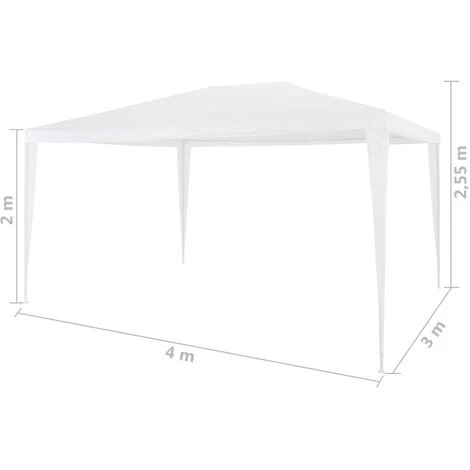 ASUPERMALL Tente De Reception 3 X 4 M Blanc 7 ASUPERMALL Tente De Reception 3 X 4 M Blanc – Image 5