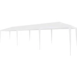 ASUPERMALL Tente De Reception 3 X 9 M PE Blanc -Pergola Soldes 26484534 4