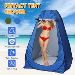 DRILLPRO Tente De Toilette De Douche De Tente D'intimité Extérieure Instantanée Sun Shelter Camp Avec Sac De Transport (bleu, 1,50) -Pergola Soldes 26498606 3