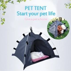 DRILLPRO Tente Pour Animaux De Compagnie Automatique Universelle Salle De Chat / Chien Fournitures Extérieures Imperméables Portables (gris, 40X40X30CM) -Pergola Soldes 26498630 5