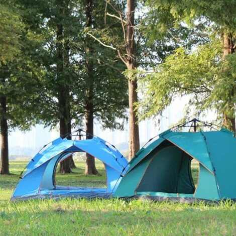 DRILLPRO 3-4 Personnes Tente Anti-UV PopUp étanche En Plein Air Famille Camping Randonnée Pêche (bleu Ciel, 3-4 Personnes 200x210x135cm) 4 DRILLPRO 3-4 Personnes Tente Anti-UV PopUp étanche En Plein Air Famille Camping Randonnée Pêche (bleu Ciel, 3-4 Personnes 200x210x135cm) – Image 2