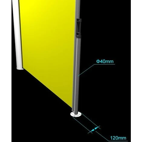 ICI STORE STORE DE TERRASSE LATERAL RETRACTABLE ARMATURE BLANCHE 2,5 X 1,6 TOILE DICKSON® LIN - LIN 7 ICI STORE STORE DE TERRASSE LATERAL RETRACTABLE ARMATURE BLANCHE 2,5 X 1,6 TOILE DICKSON® LIN - LIN – Image 5
