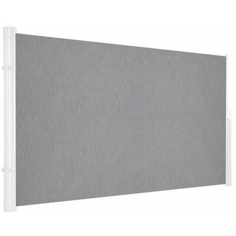 ICI STORE STORE DE TERRASSE LATERAL RETRACTABLE ARMATURE BLANCHE 2,5 X 1,6 TOILE DICKSON® SOURIS - SOURIS 3 ICI STORE STORE DE TERRASSE LATERAL RETRACTABLE ARMATURE BLANCHE 2,5 X 1,6 TOILE DICKSON® SOURIS - SOURIS