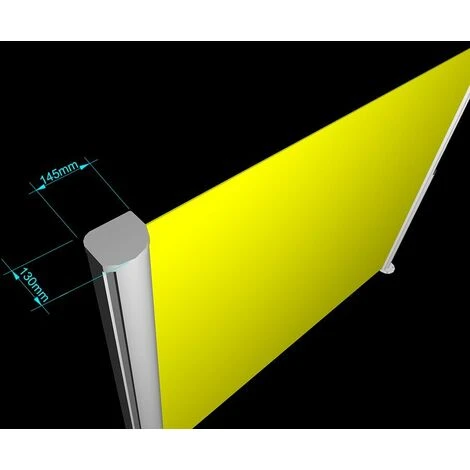 ICI STORE STORE DE TERRASSE LATERAL RETRACTABLE STRUCTURE GRISE 4 X 1,6 TOILE DICKSON® BLANC-GRIS - BLANC GRIS 5 ICI STORE STORE DE TERRASSE LATERAL RETRACTABLE STRUCTURE GRISE 4 X 1,6 TOILE DICKSON® BLANC-GRIS - BLANC GRIS – Image 3