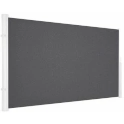 ICI STORE STORE DE TERRASSE LATERAL RETRACTABLE STRUCTURE GRISE 3 X 1,6 TOILE DICKSON® ARDOISE - ARDOISE