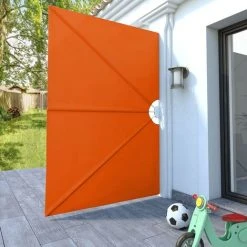 TRUE DEAL Auvent Latéral Pliable De Terrasse Terre Cuite 240 X 160 Cm -Pergola Soldes 26662642 3