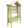 ASUPERMALL Pergola De Jardin Avec Toit Et Banc Bois De Pin Impregne -Pergola Soldes 26935543 1