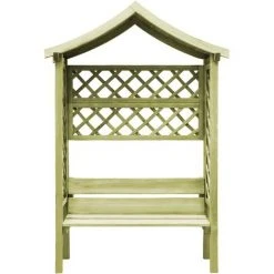 ASUPERMALL Pergola De Jardin Avec Toit Et Banc Bois De Pin Impregne -Pergola Soldes 26935543 4