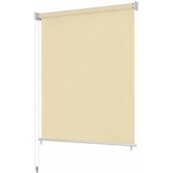 ASUPERMALL Store Roulant D'exterieur 100 X 140 Cm Couleur Creme -Pergola Soldes 26964783 3