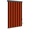 ASUPERMALL Store Roulant D'exterieur 120x250 Cm Orange Et Marron -Pergola Soldes 26965320 1